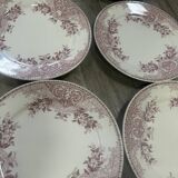 Assiettes à motifs floraux