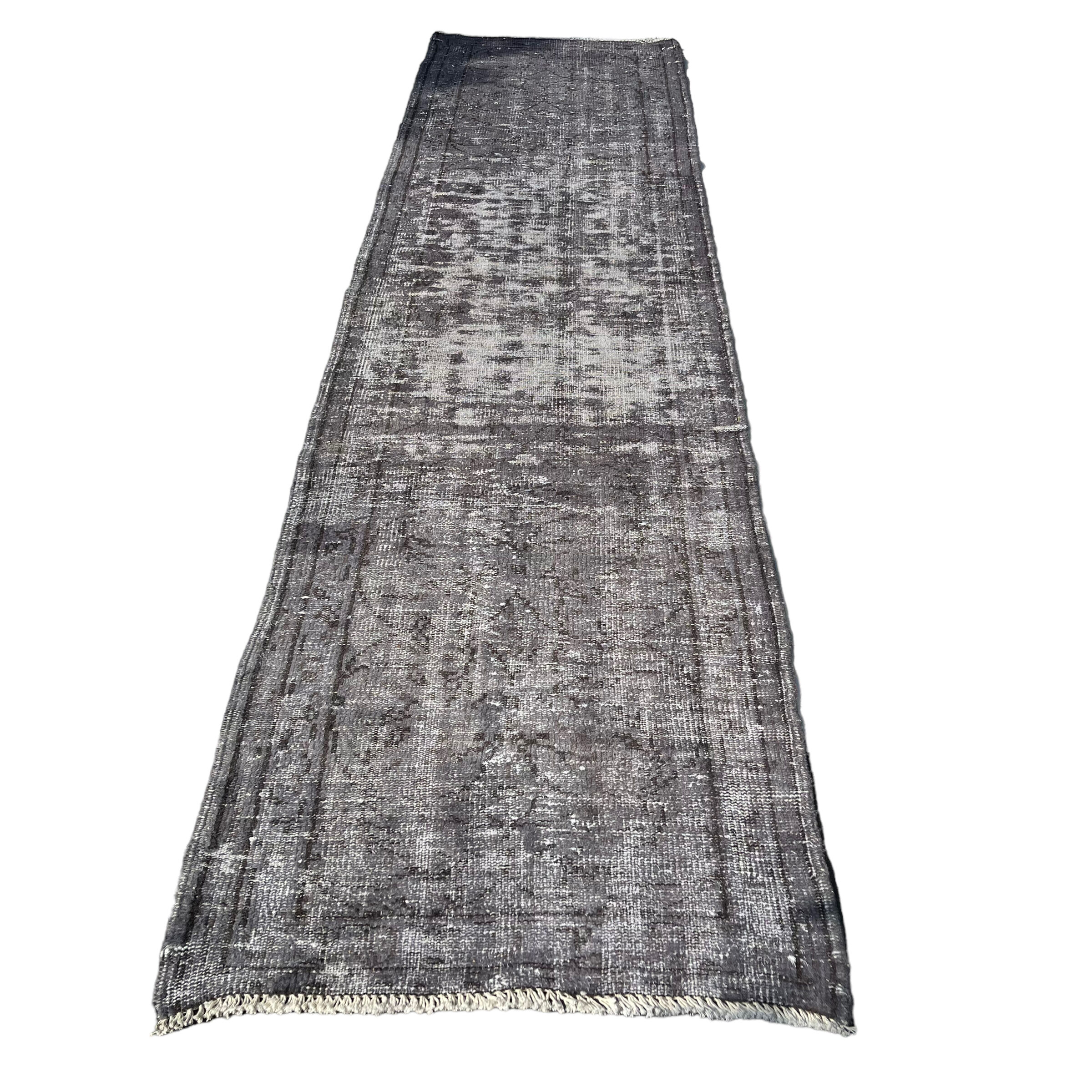 Vintage distressed turkish rug runner