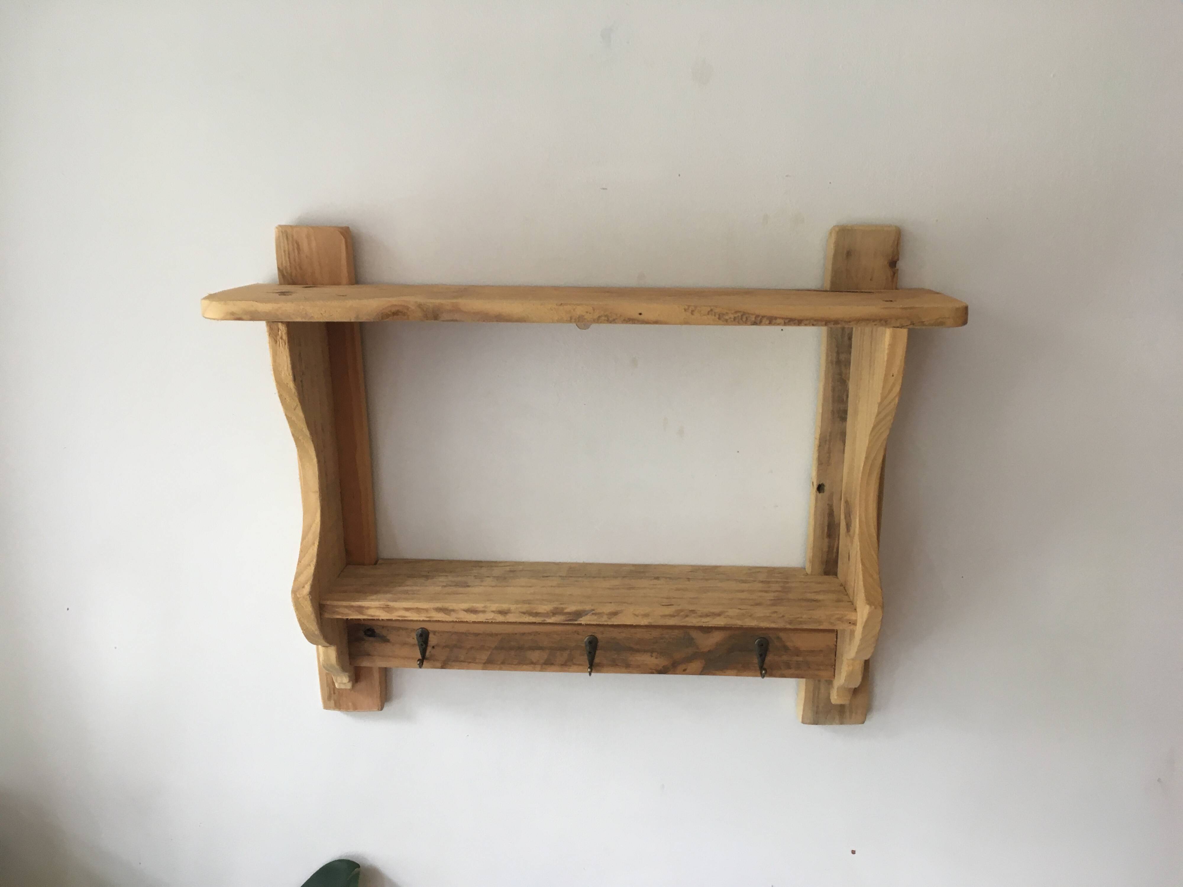 baker's style wall shelf
