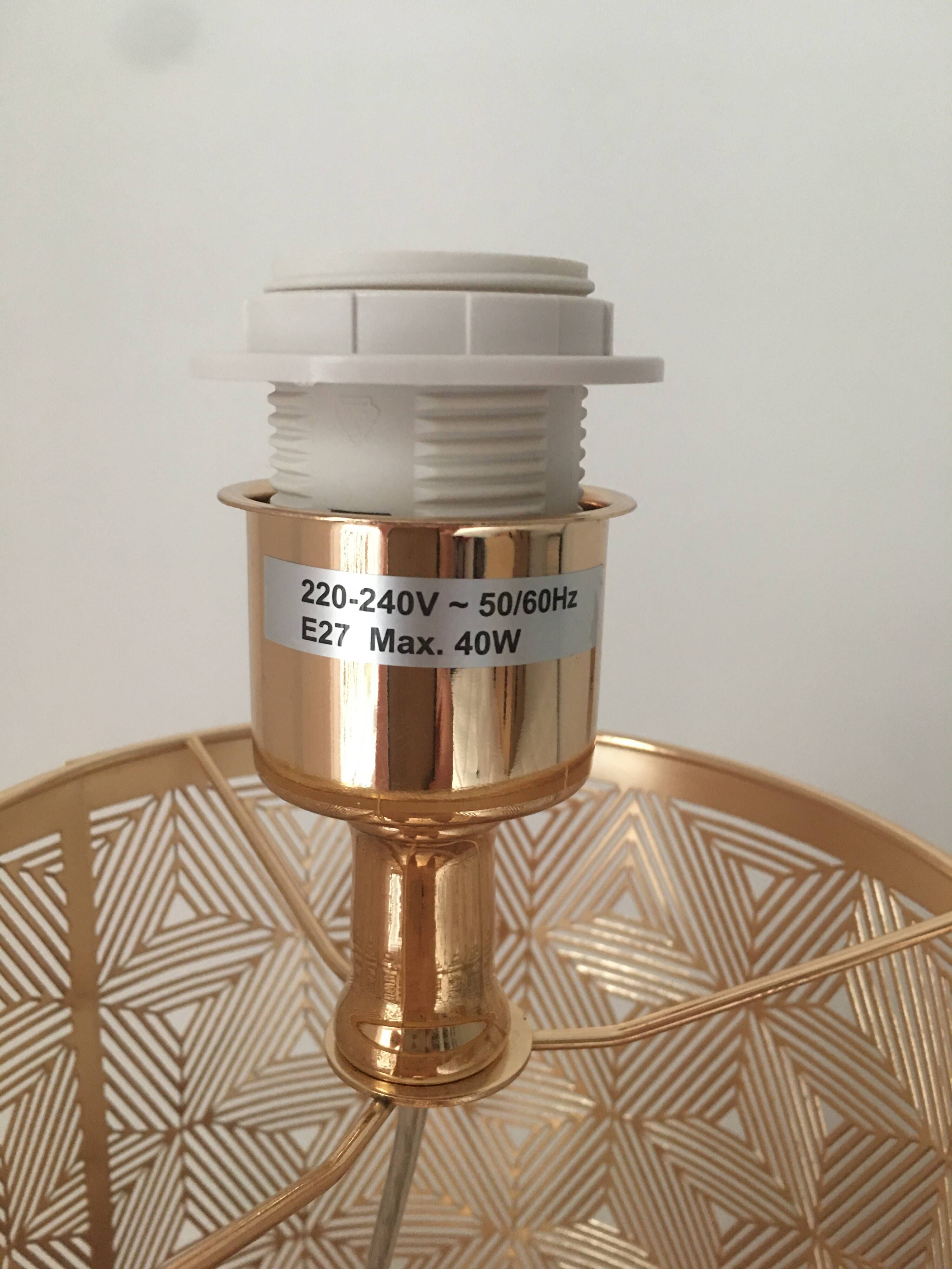 Real silk table lamp