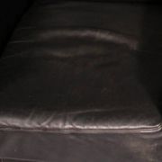 Italian modern leather swivel lounge chair steel by Natuzzi, Italy 1970