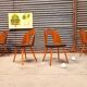 Set of 4 Antonin Suman chairs for Tatra Nabytok 1960