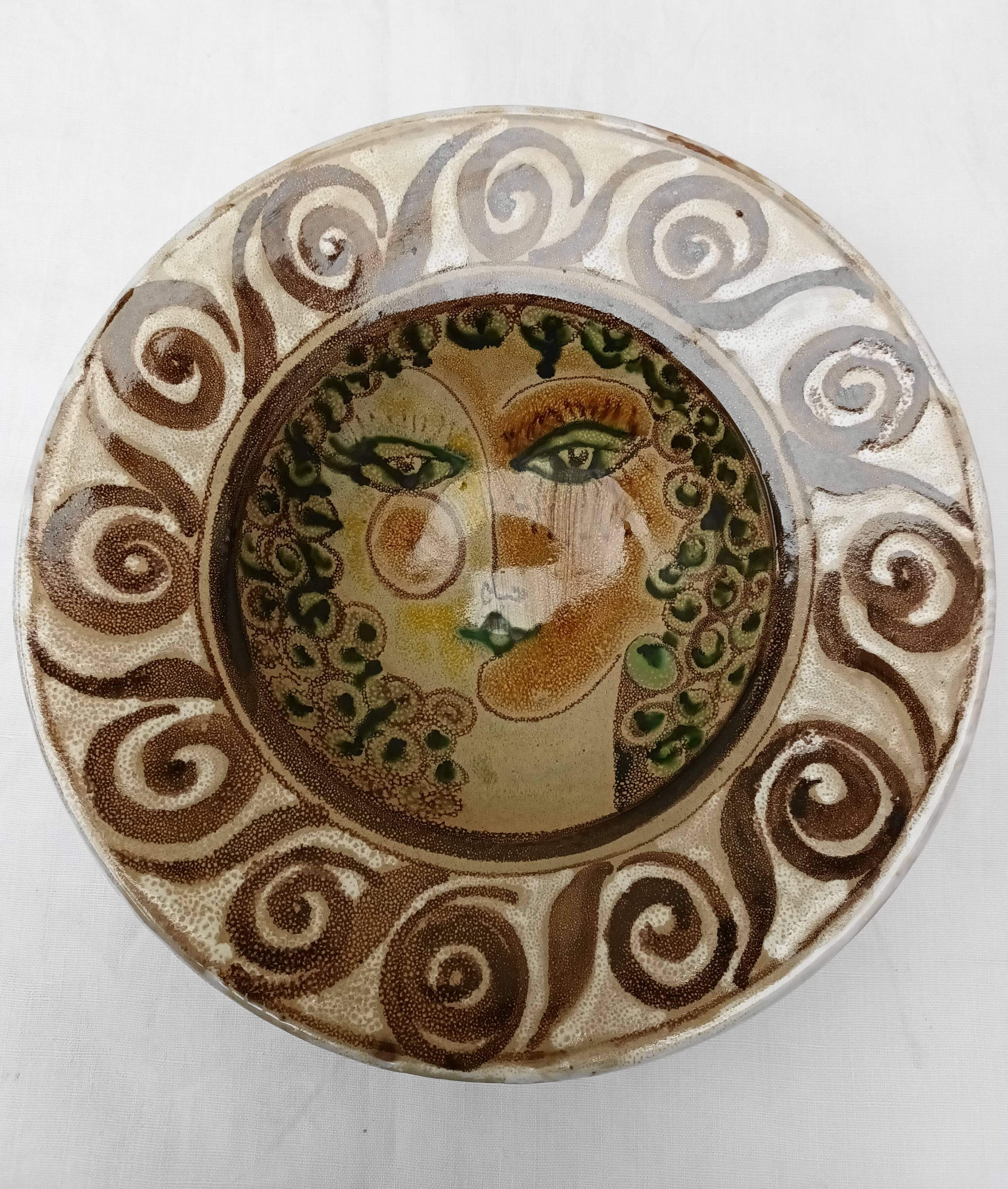 Decorative plate or dish by Elio Schiavon and Gunter Erhart, 1960s