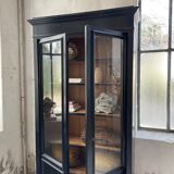 Napoleon 3 walnut window glass cabinet