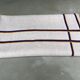 Basque fabric tablecloth with yellow and navy stripes