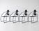 Lot de 4 chaises Quinta - Mario Botta