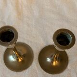 Pair of brass candlesticks