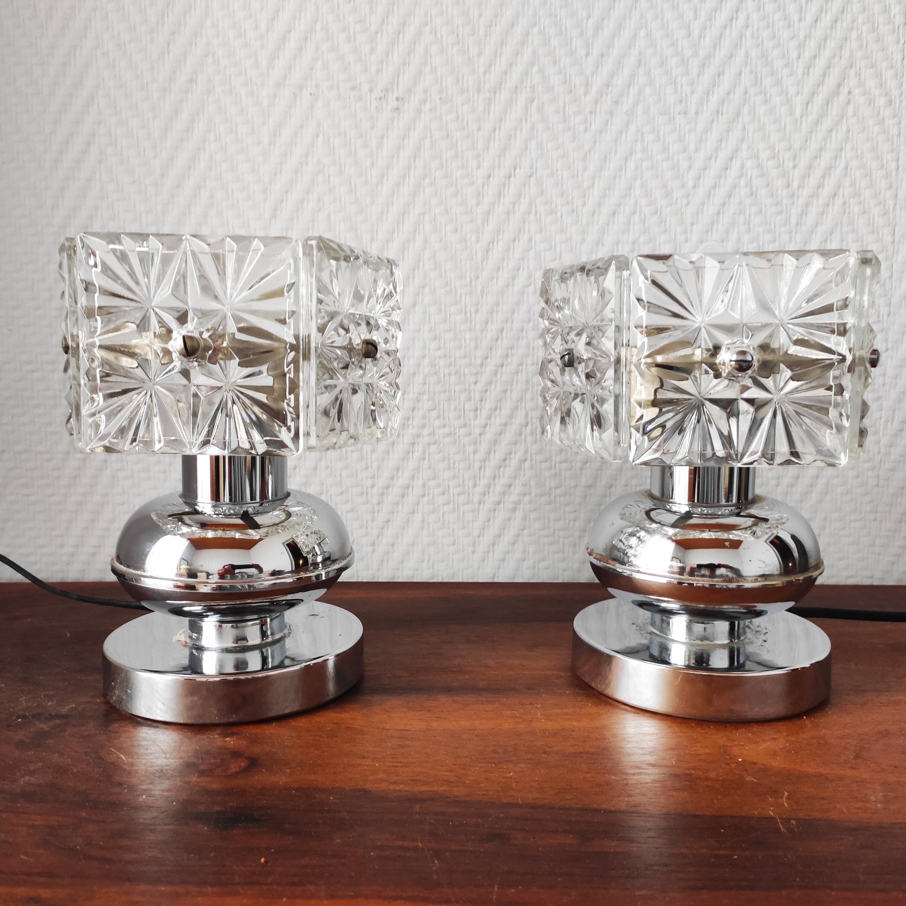 Pair of Vintage 1970s Lamps