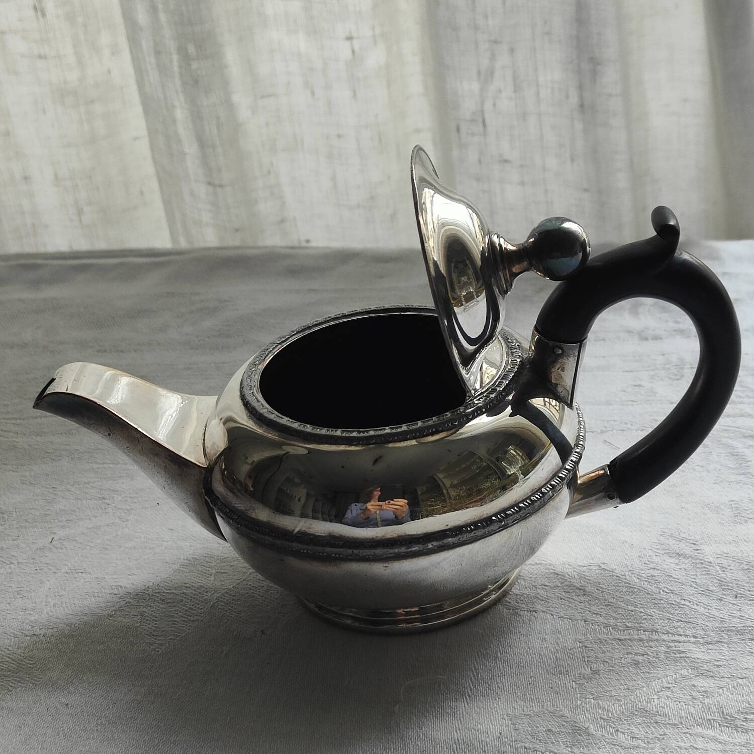 Hj Linton 3 piece silver metal set