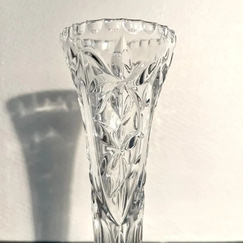 Soliflore en cristal taillé