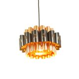 Vintage danish hanging lamp by Werner Schou for Cornell Electro 1970s