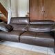 3 seater leather sofa