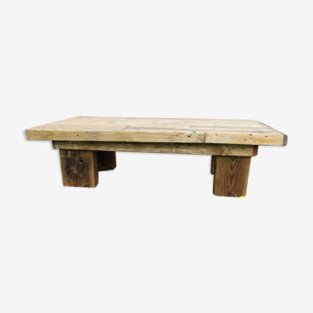 Table basse rustique ambiance ferme