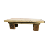 Rustic coffee table firm atmosphere