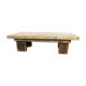 Rustic coffee table firm atmosphere