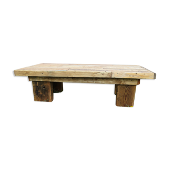Rustic coffee table firm atmosphere