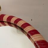 Round mirror tray scoubidou 50s/60s