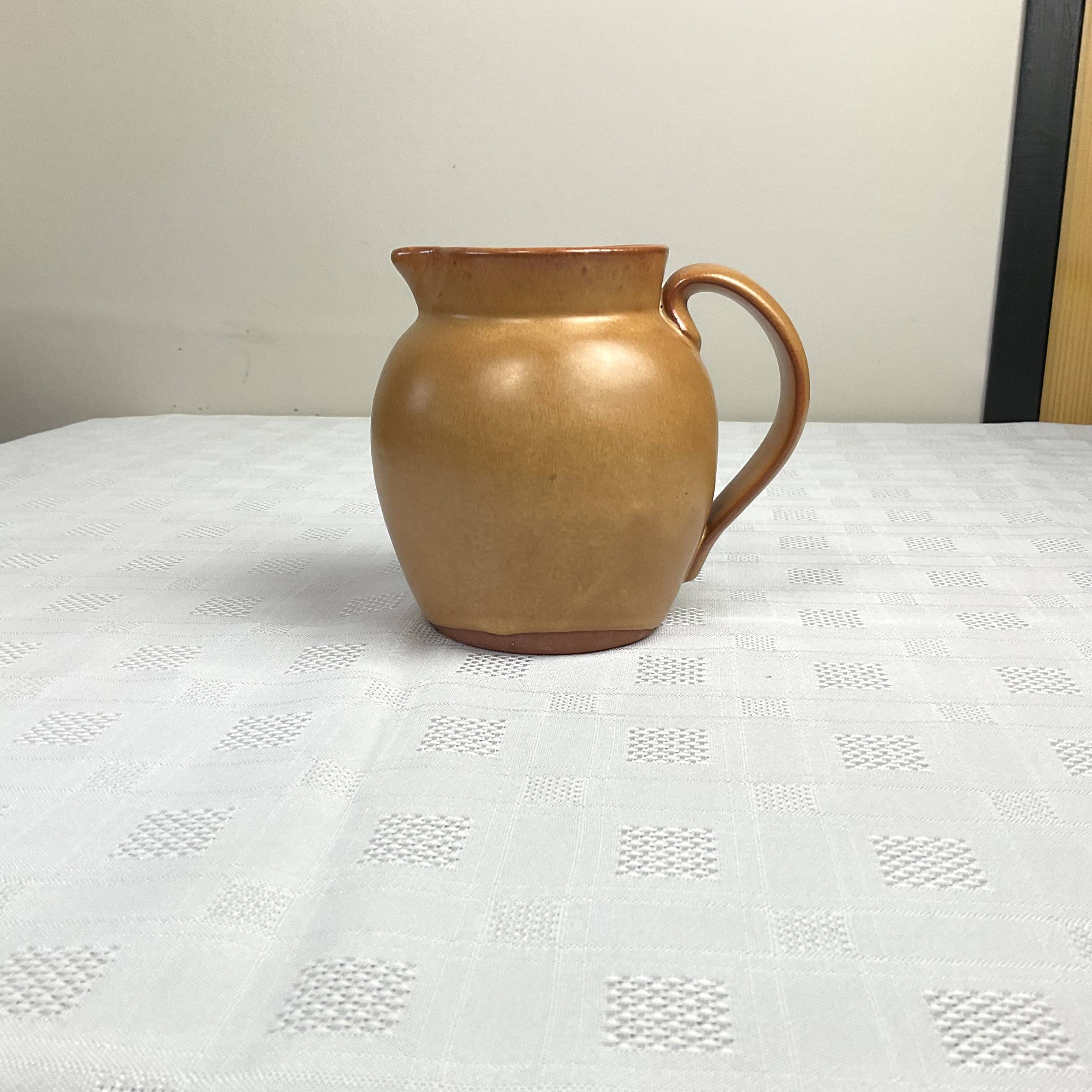 Caramel beige artisanal carafe