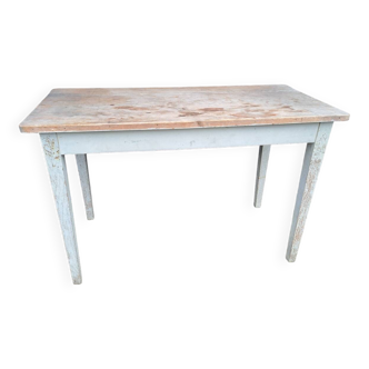 Old wooden bistro table