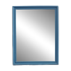 Vintage Mirror In Blue Wooden Frame, Spain, 1950s