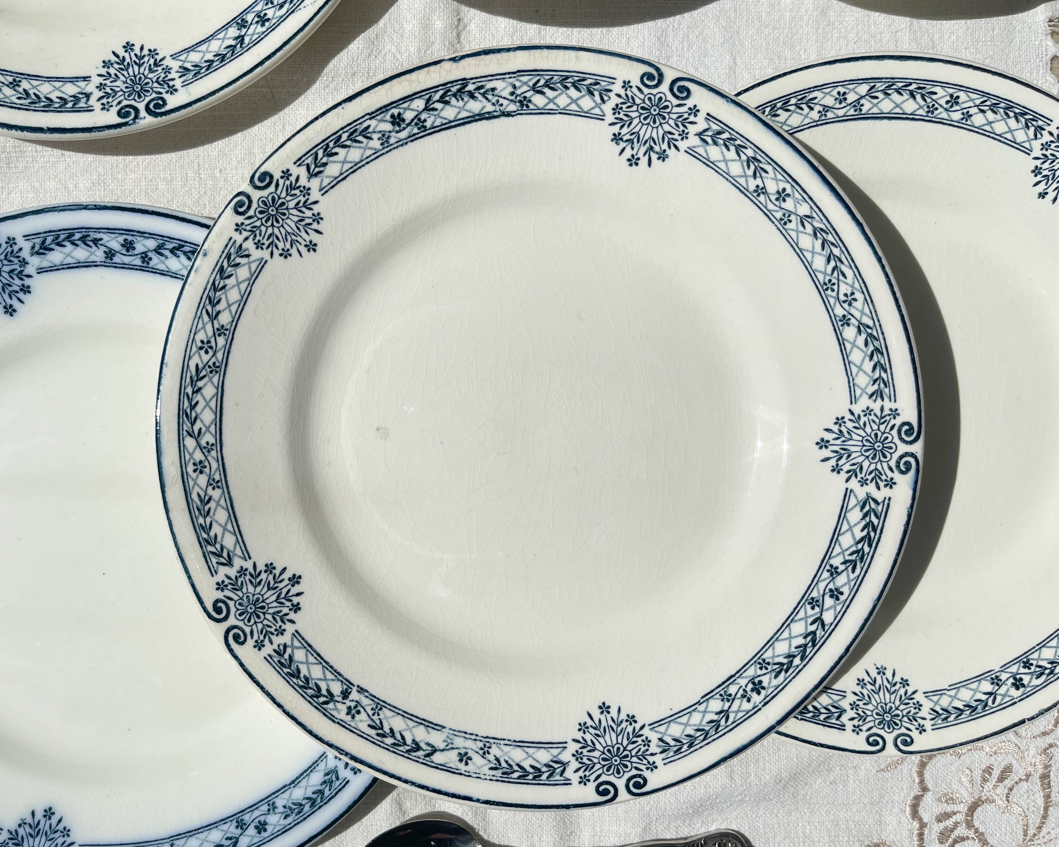 6 Small Plates Blue Iron Earth Salins Arbois Ennege model