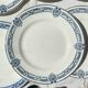 6 Petites Assiettes Terre de fer bleue Salins modèle Arbois Ennege
