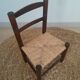 Chaise paillée enfant vintage