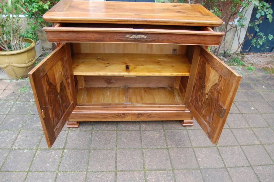 19th-century Louis Philippe walnut buffet.