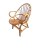 Fauteuil rotin coquille adulte