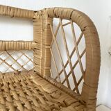 Vintage rattan shelf