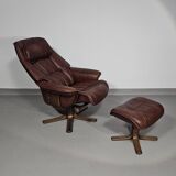 Relax / lounge chair / ottoman / Hjellegjerde Møbel / Sweden Recliner