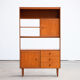 Scandinavian library in vintage teak 1960