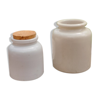 Duo of ceramic pots