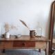 Old-spirited coffee table farm table