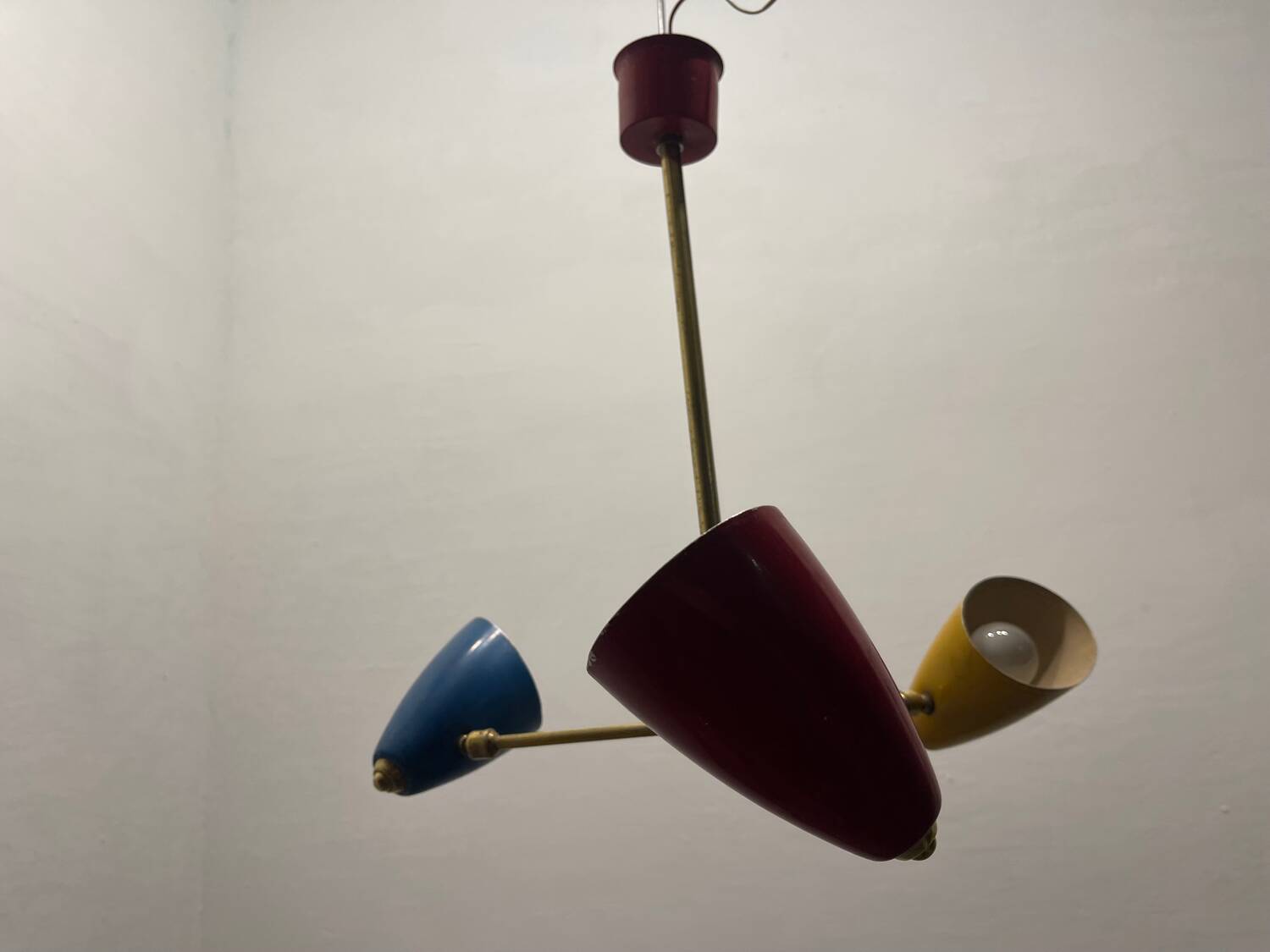 1950’s Multicolored Light Pendant