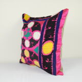 Pink cushion cover Suzani ak262