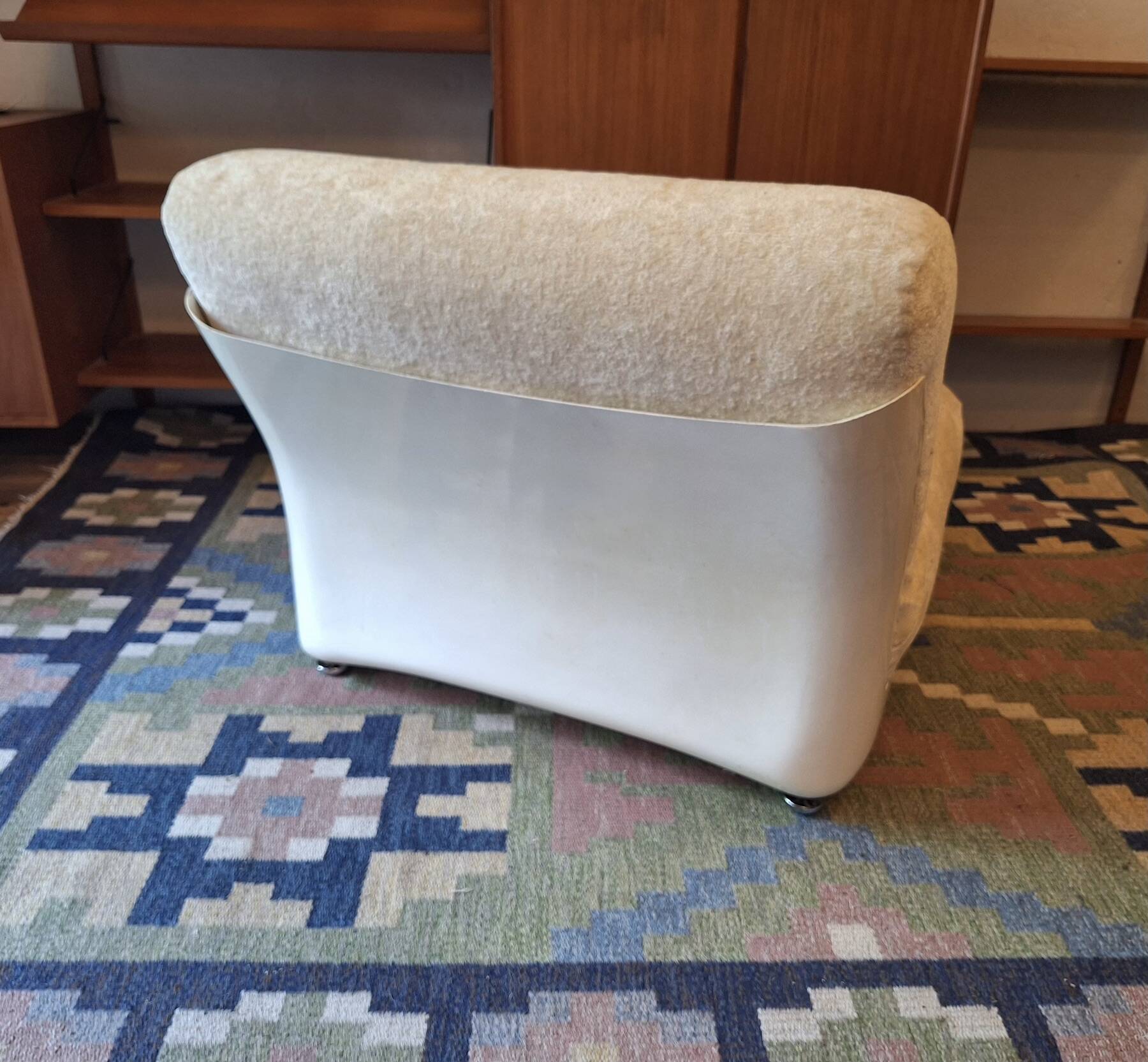 Chaise longue en fibre de verre italienne après Mario Bellini, années 1960.