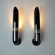 Pair of Raak wall lamps, space-age chrome design, Germany, 1970