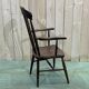 Fauteuil anglais en orme de la fin du XIXème
