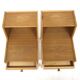 Set of 2 Scandinavian oak bedside tables, Sweden, 1960