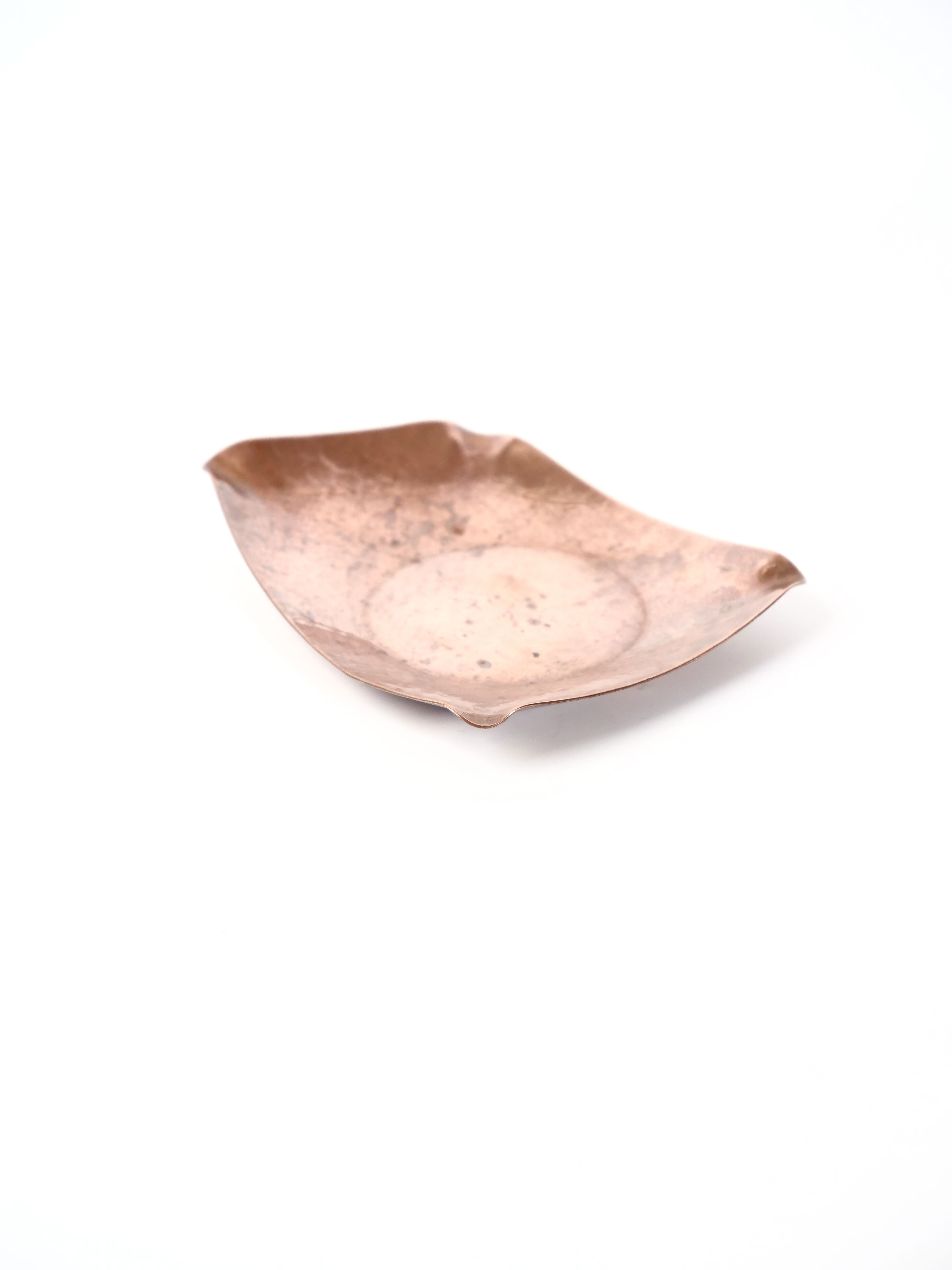 Free-form copper ashtray