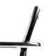 Paire de chaises Matteo Grassi MG5 cuir noir et chrome