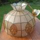 Mother-of-pearl and brass pendant light