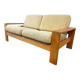 Canapé deux places vintage scandinave en bois