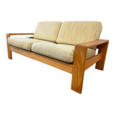 Canapé deux places vintage scandinave en bois
