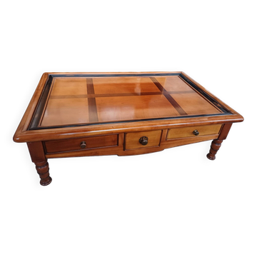 Cherry wood coffee table