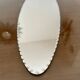Beveled oval mirror to pose art deco 40s 50s 15x55cm