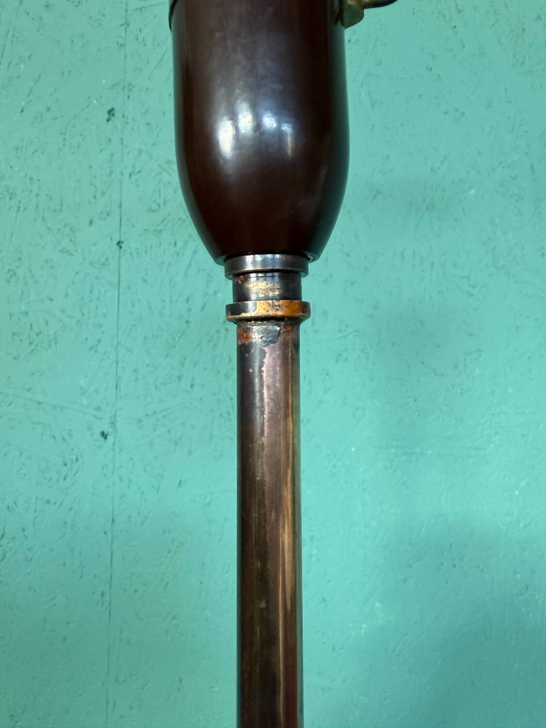 A unique, one-of-a-kind artist-made ceramic floor lamp