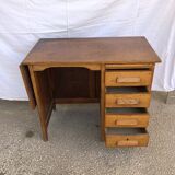 Children's desk 50s in oak and beech
