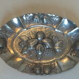 Empty silver metal pocket